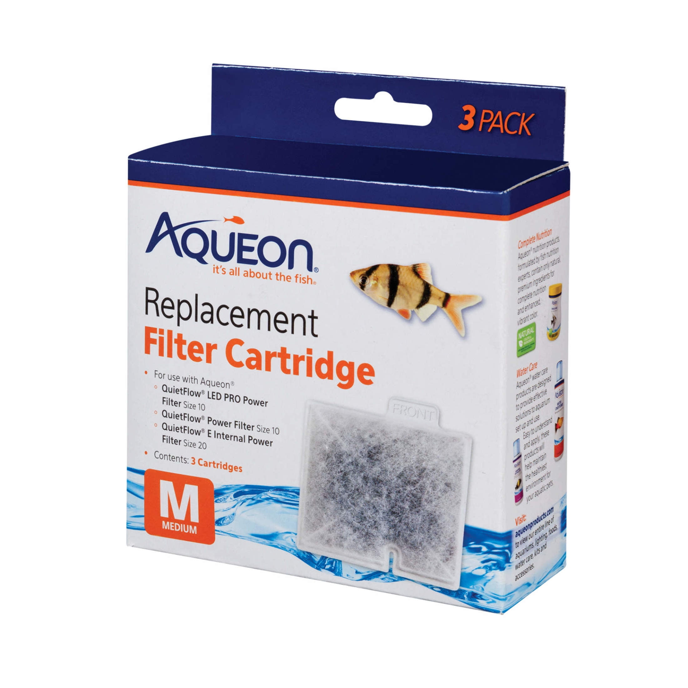 Aqueon Medium Dual-Sided Replacement Filter Cartridges, 3-Pack