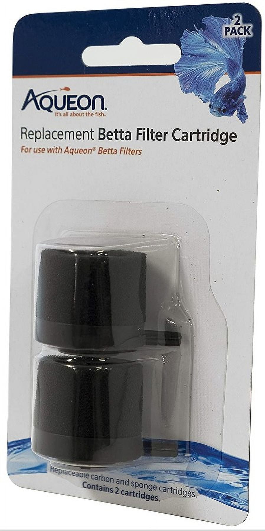 Aqueon Replacement Betta Filter Cartridge [Aquarium Filter Cartridges, Wholesale Aquarium Clearance, Aquarium Supplies] 24 count (12 x 2 ct)
