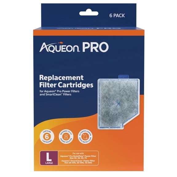 Aqueon Replacement Filter Cartridges Large 6 Pack