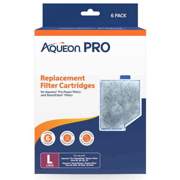Aqueon Replacement Filter Cartridges Large 6 Pack