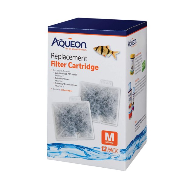 Aqueon Replacement Filter Cartridges Medium 12 pack