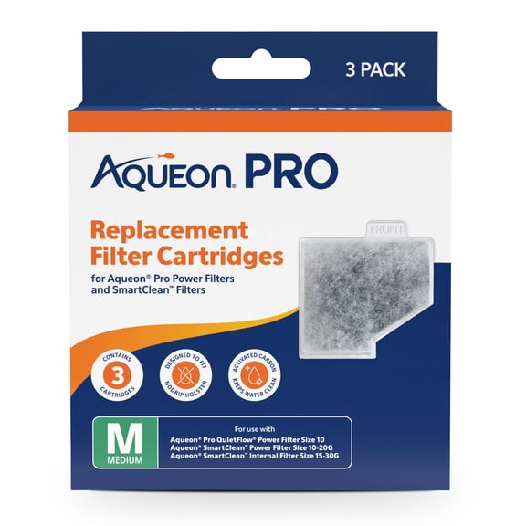 Aqueon Replacement Filter Cartridges Medium, 3 pack