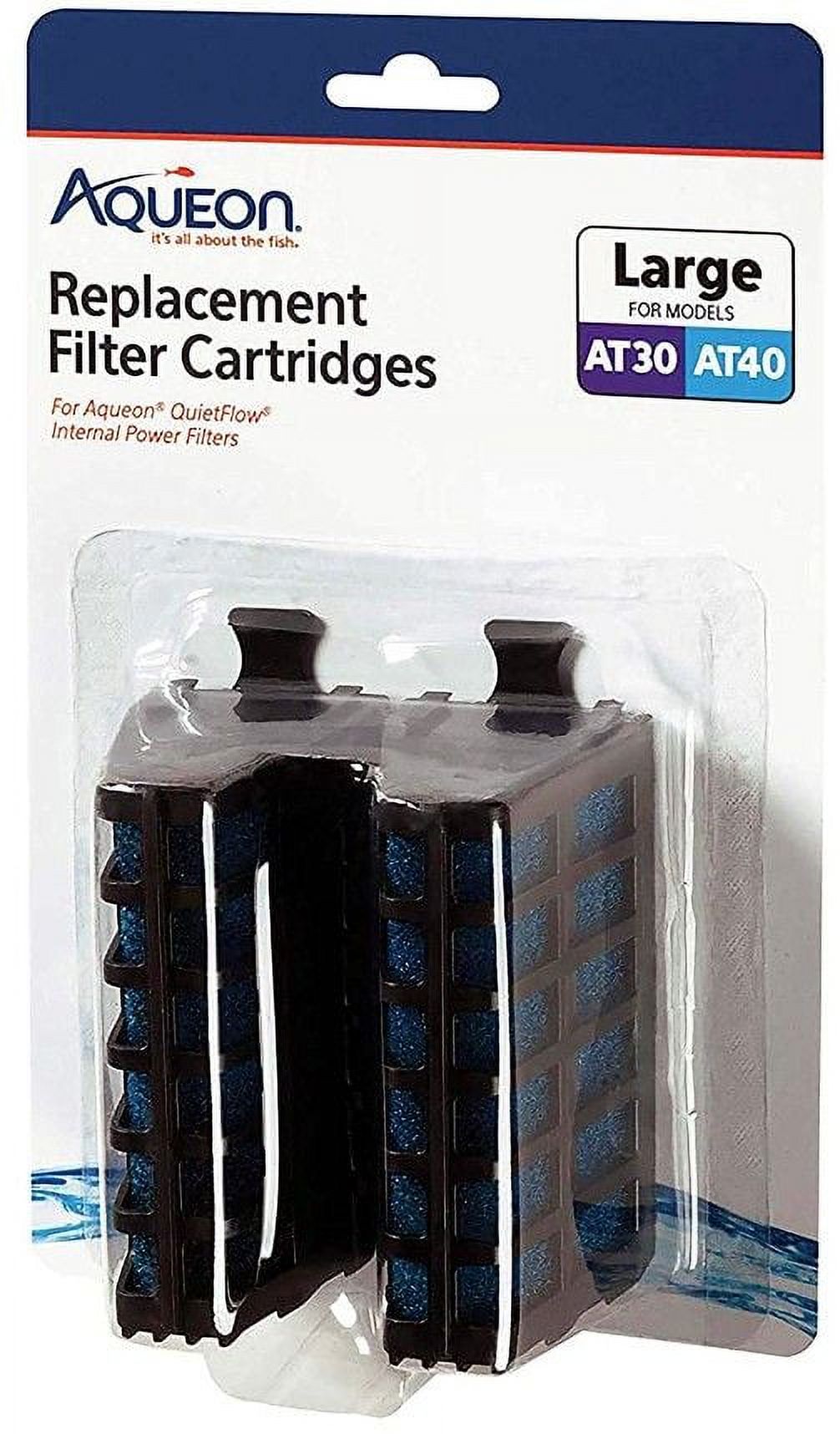 Aqueon Replacement Filter Cartridges for QuietFlow Filters [Aquarium, Filter Cartridges] Large