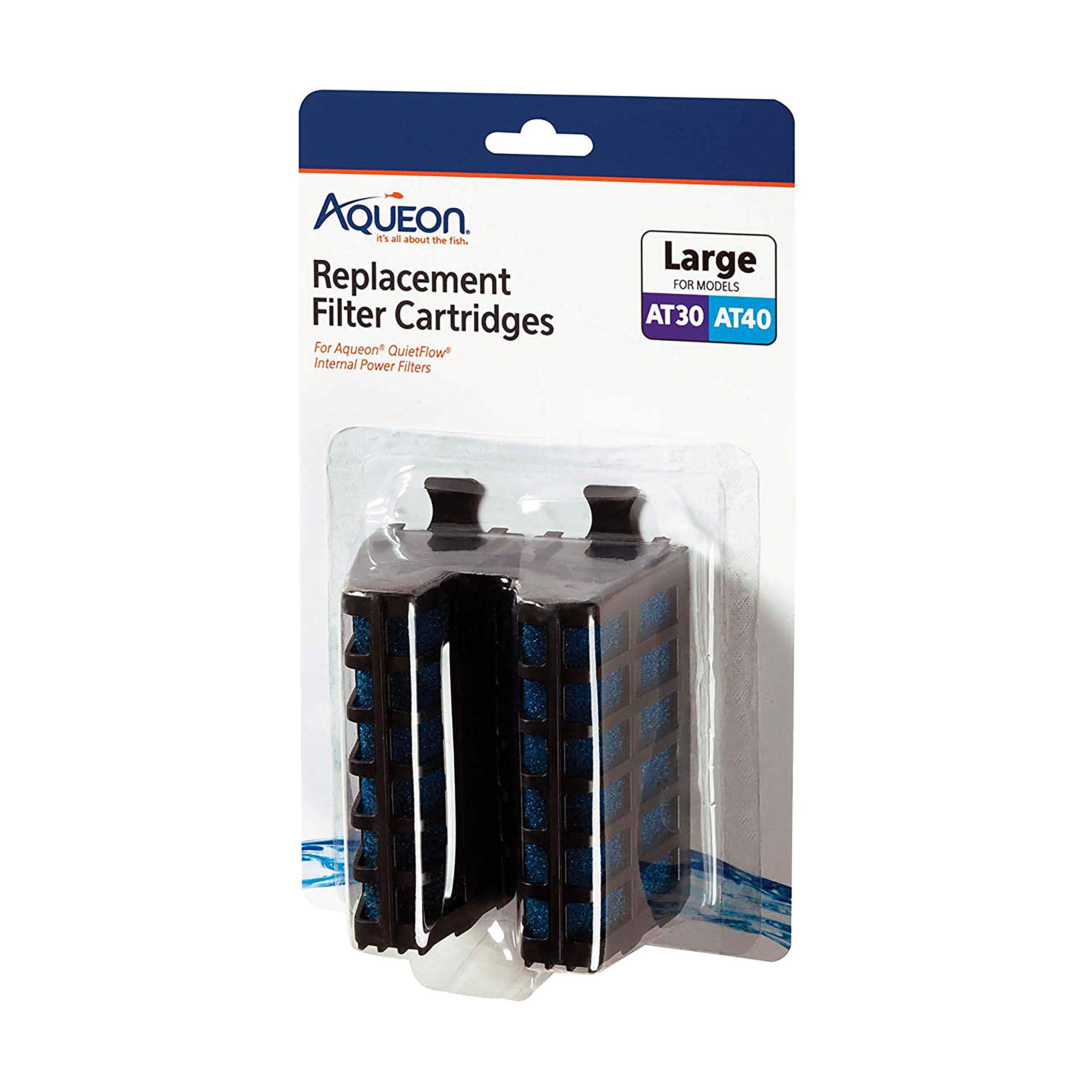 Aqueon Replacement Internal Filter Cartridge Large 2 pack