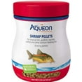 thumbnail image 1 of Aqueon Shrimp Pellets Fish Food Sinking Pellets for Tropical Fish and Bottom Feeders [Aquarium Bottom Feeder Food, Aquarium Supplies] 19.5 oz (6 x 3.25 oz), 1 of 6