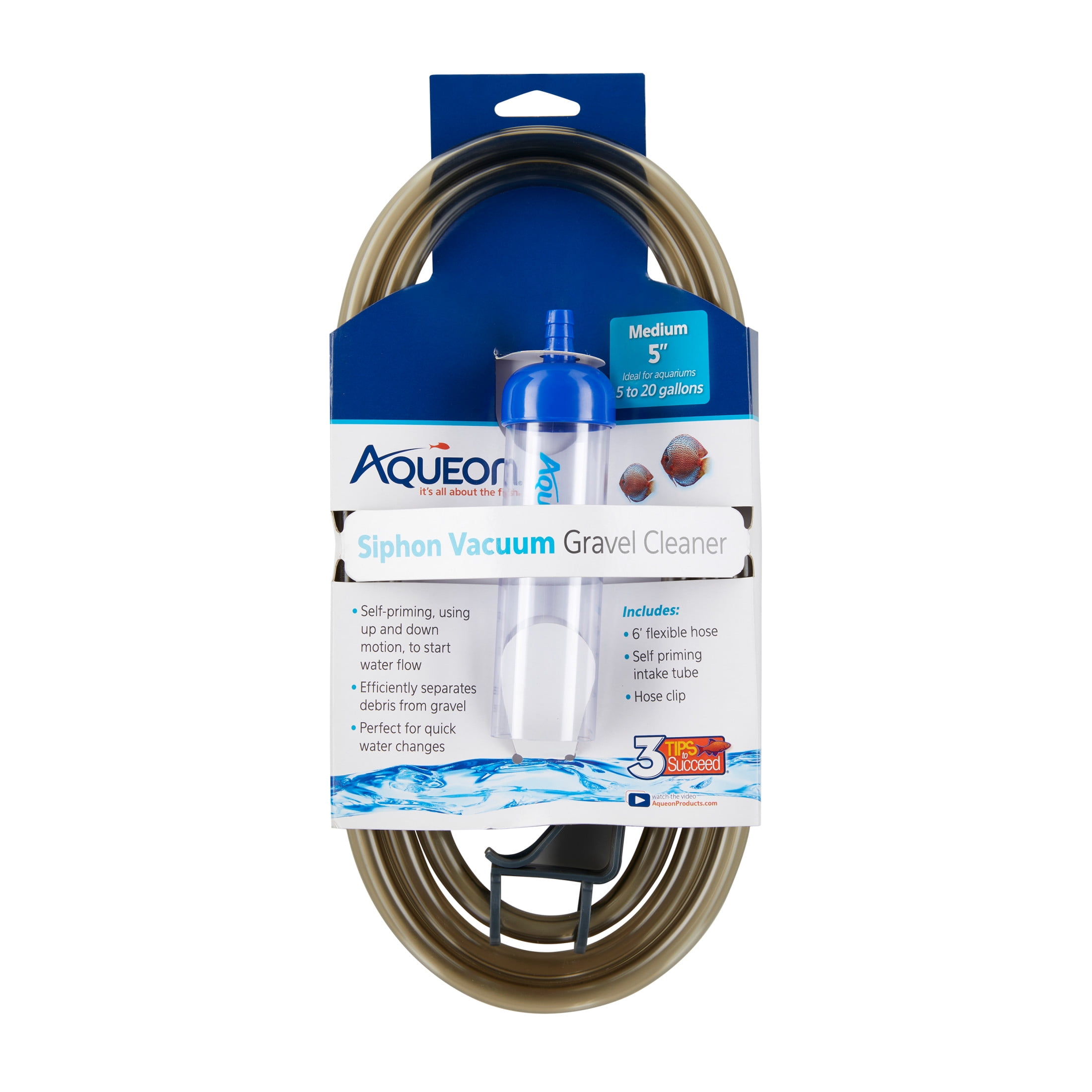 Aqueon Siphon Vacuum Gravel Cleaner Medium - 5 Inches