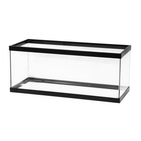 Aqueon Standard Aquarium Tank, Black Trim, 20 gal (Long)