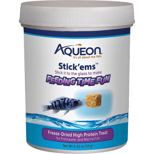 Aqueon Stick'ems Freeze Dried High Protein Treat for Fish (6 Packs