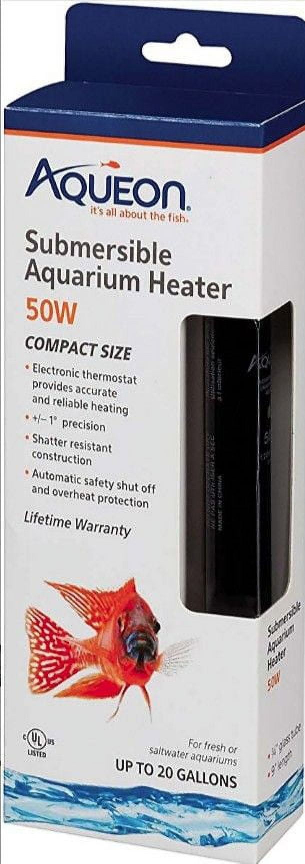 Aqueon Submersible Aquarium Heater [Aquarium, Heaters Submersible] 50 Watt