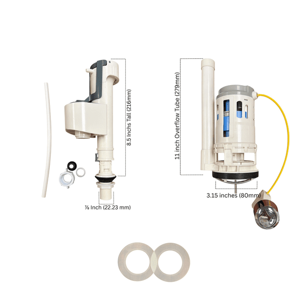 Aquia Series Toto 3 inch Dual-Flush Canister Toilet Repair Kit | For One-Piece Toilets