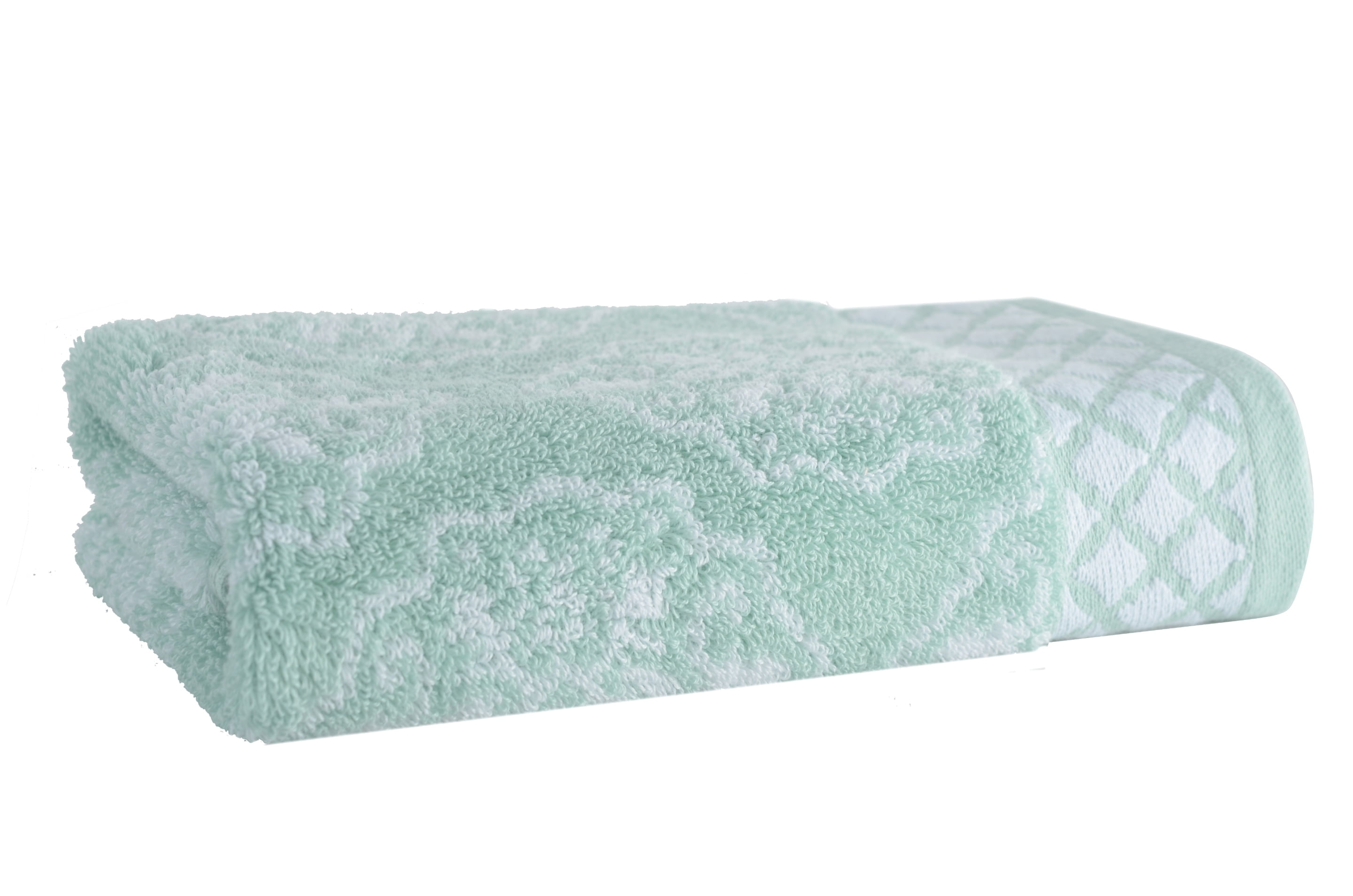 Aquifer/Arctic White Medallion Hand Towel, Better Homes & Gardens Thick