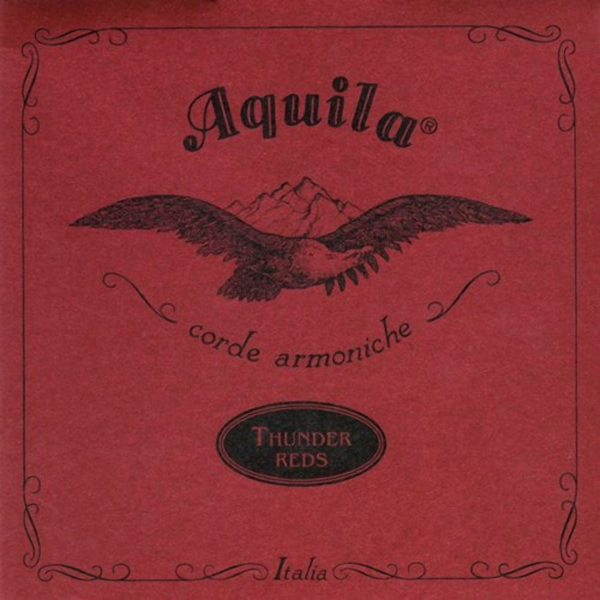 Aquila 91U THUNDER REDS, BASS Ukulele/Ashbory Set 4-string, GDAE Tuning