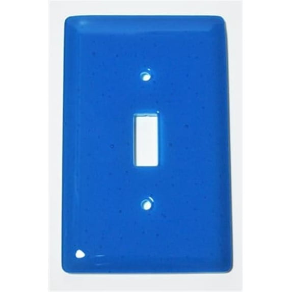 Aquila Art Glass WP1027-1GS Turquoise Blue 1 Gang Switch