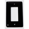 thumbnail image 1 of Aquila Art Glass WP1043-1GD Black 1 Gang Decora, 1 of 1