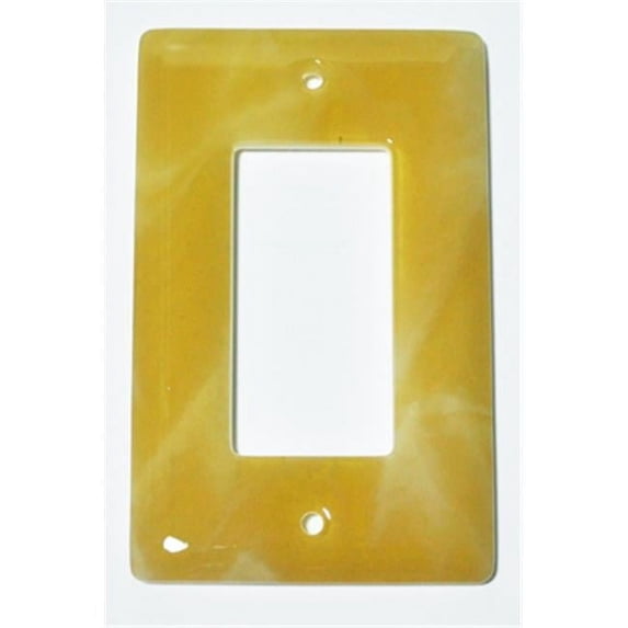 Aquila Art Glass WP2003-1GD Amber Swirl 1 Gang Decora