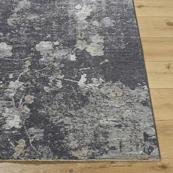 Boutique Rugs Aquila Southwestern Area Rug - Black, Medium Gray, Charcoal - 2' x 2'11"