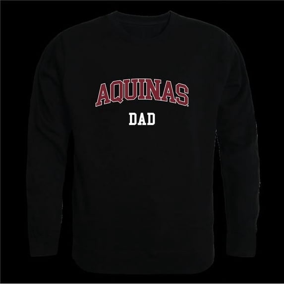 Aquinas College Saints Dad Crewneck Sweatshirt, Black - Medium
