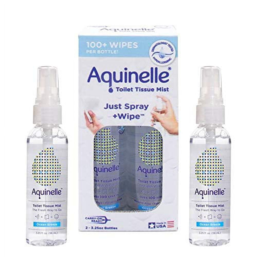 Aquinelle Toilet Tissue Mist Gift Set, EcoFriendly & NonClogging