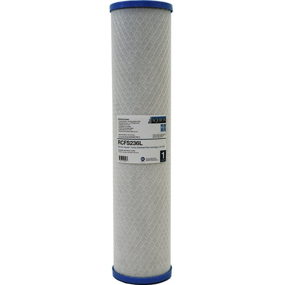 Aquios OEM RCFS236L Jumbo Water Softener/Filter Cartridge, VOC Reduction