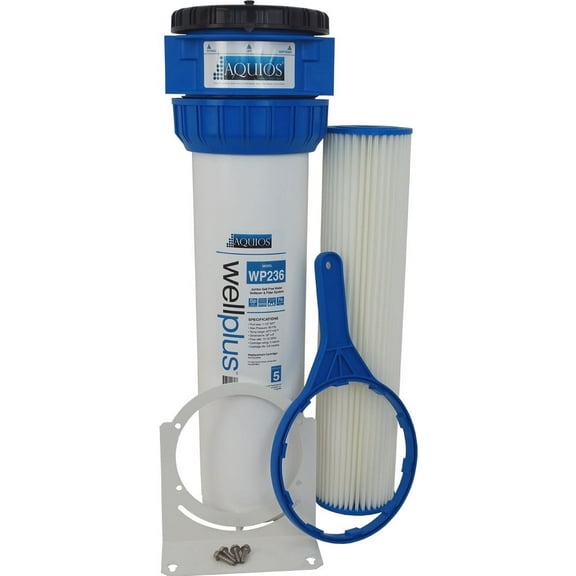 Aquios WellPlus Jumbo Salt-Free 1-Stage Water Softener and Filter System