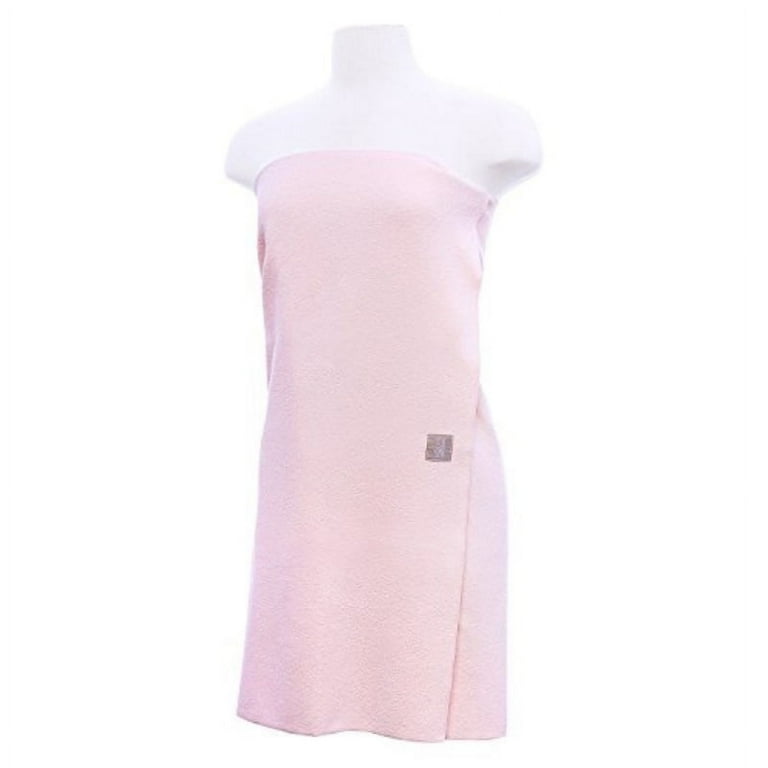 Aquis Original Lisse Smooth Fabric Body Towel Ultra Absorbent Fast Drying Microfiber Towel Soft Pink 29 x 55 Inches