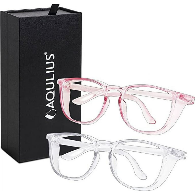 Aqulius Pack Stylish Safety Glasses, Anti-Fog Goggles for Women