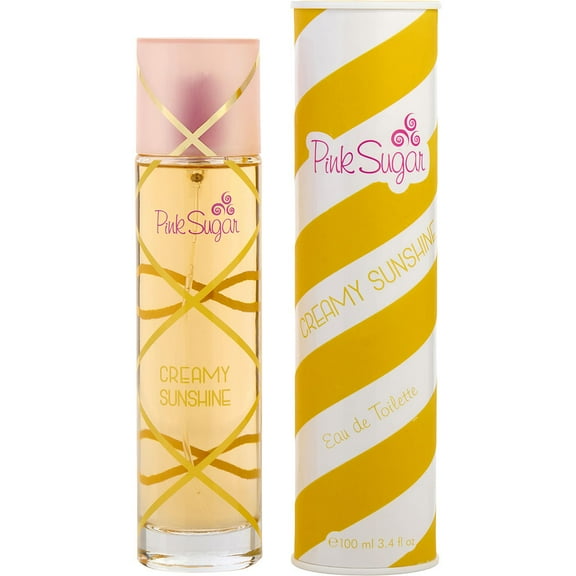 Aquolina PINK SUGAR CREAMY SUNSHINE EDT Spray - 3.4 oz - Tropical Bouquet