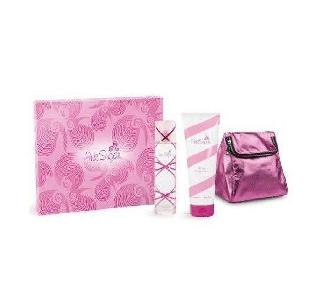 Aquolina Pink Sugar for Women 2 Pc Gift Set 3.4 Oz Eau De Toilette Spray,  8.45 Oz Creamy Body Lotion, Fresh scent