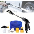 thumbnail image 1 of Aquoxis High Pressure Cleaner Nozzle, 3 Spray Modes, 360° Rotation with Foam Container for Versatile Cleaning, 1 of 8