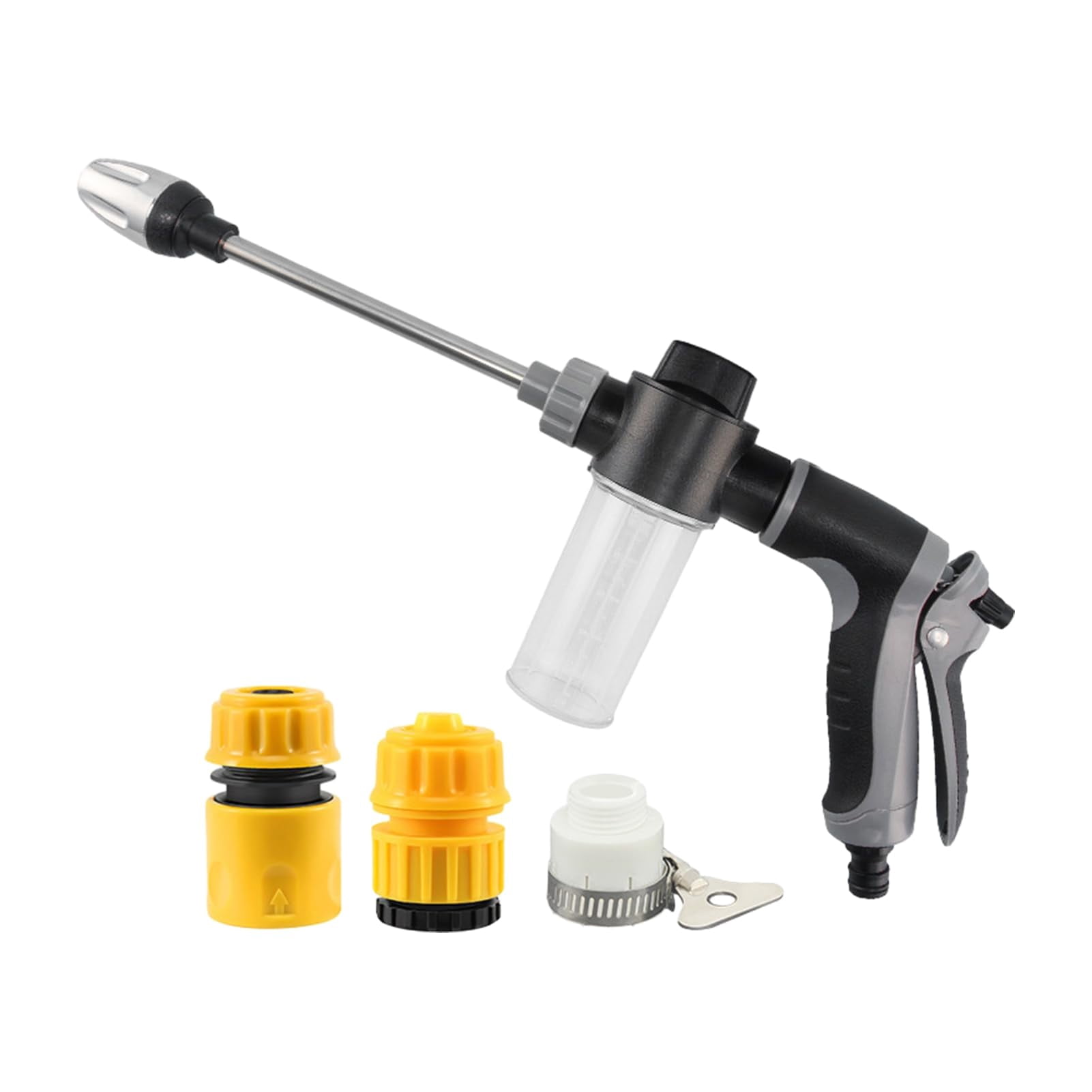 Aquoxis Pressure Washer, 15X More Powerful Extreme Water Pressure Tool with Steel Power, Qinux Aquoxis Sprayer for Waterpipe, High Pressures Water Jet with Foam Pot, Generic Aquaxis Aqui Blue