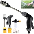 thumbnail image 1 of Pressure Washer, 360° Rotating Nozzle with 3 Spray Modes, Powerful Outdoor Cleaner Compatible with 1/2" Garden Hose, Effortless Dirt & Stain Remover for Patio, Car & Garden Cleaning (1 PC), 1 of 9