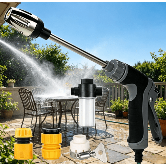 Aquoxis Pressure Washer More Powerful Than Ordinary Hoses, Handheld Power Washer with 360 Rotation, Three Spray Modes Design, Effortless Dirt & Stain Removal