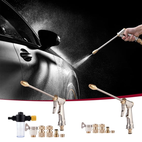 Aquoxis Pressure Washer Spray Nozzle, Durable Stainless Steel Water Sprayer with 4 Spray Modes for Garden Watering & Car Washing