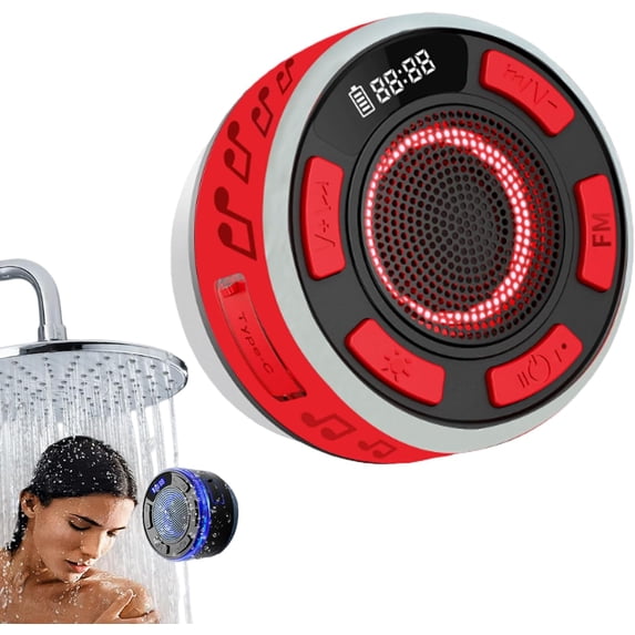 Aquro S3 Ultra – IPX7 Waterproof Shower Bluetooth Speaker with RGB ...