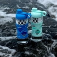 thumbnail image 1 of Aqusana Active Filter Water Bottle, 2 Pack (20 oz Each) Blue/Glacier- NEW, 1 of 4