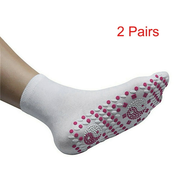 Aquvino 2 Pairs Ankle Socks FIR Tourmaline Magnetic Socks - Self Heating Magnetic Socks Unisex 2PCS
