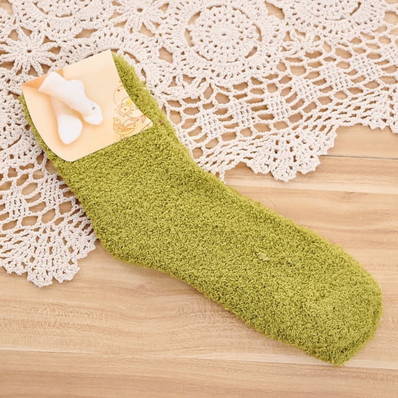 Aquvino 3Pcs Christmas Socks Women Fuzzy Cozy Slipper Socks Warm Soft Winter Plush Home Sleeping Socks