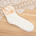 thumbnail image 1 of Aquvino 3Pcs Fuzzy Socks for Womens Women Fuzzy Cozy Slipper Socks Warm Soft Winter Plush Home Sleeping Socks, 1 of 9