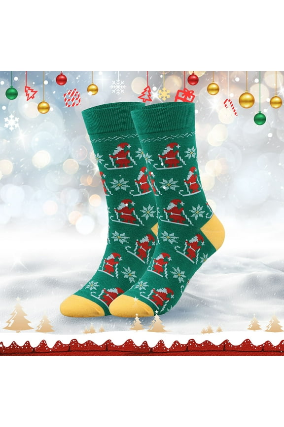 Christmas Socks for Womens Christmas Socks For Men Women Fun Cute Socks With Santas Reindeer Snowman Candy Pattern Xmas Novelty Socks