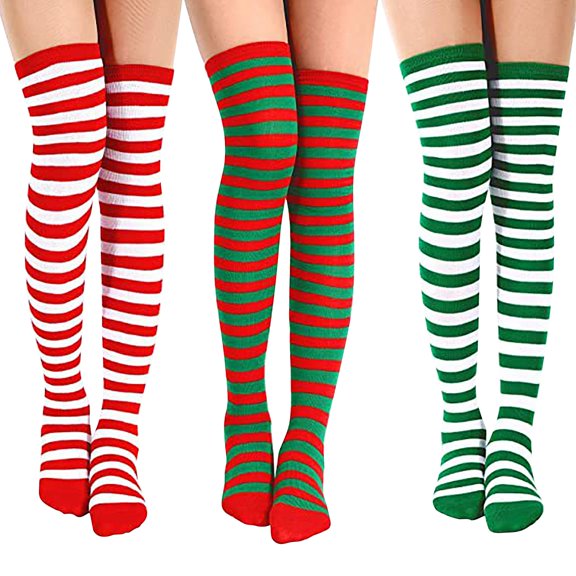 Aquvino Stockings for Women Thigh High Halloween Socks For Women Girls Bats Print Colorful Pattern Novelty Cute
