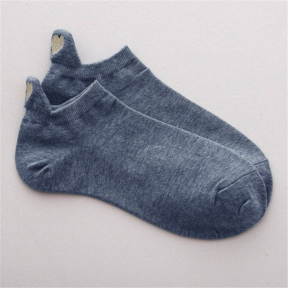 Aquvino Womens Socks No Show Women Casual Fashion Irregular Heart Cotton Socks Sport Short Cute Gift Sock
