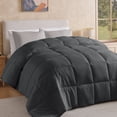 thumbnail image 1 of Aquzin Comforter Queen Size, All Season Quilted Down Alternative Duvet Insert with Corner Tabs, Machine Washable Microfiber Bedding, Gray, 1 of 8