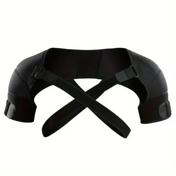 Aqyh Adjustable Shoulder Brace - 1 Set - Men, Women - Torn Rotator Cuff Pain Relief - Compression Sleeve - Cross Wrap - Shoulder Stability Support Strap