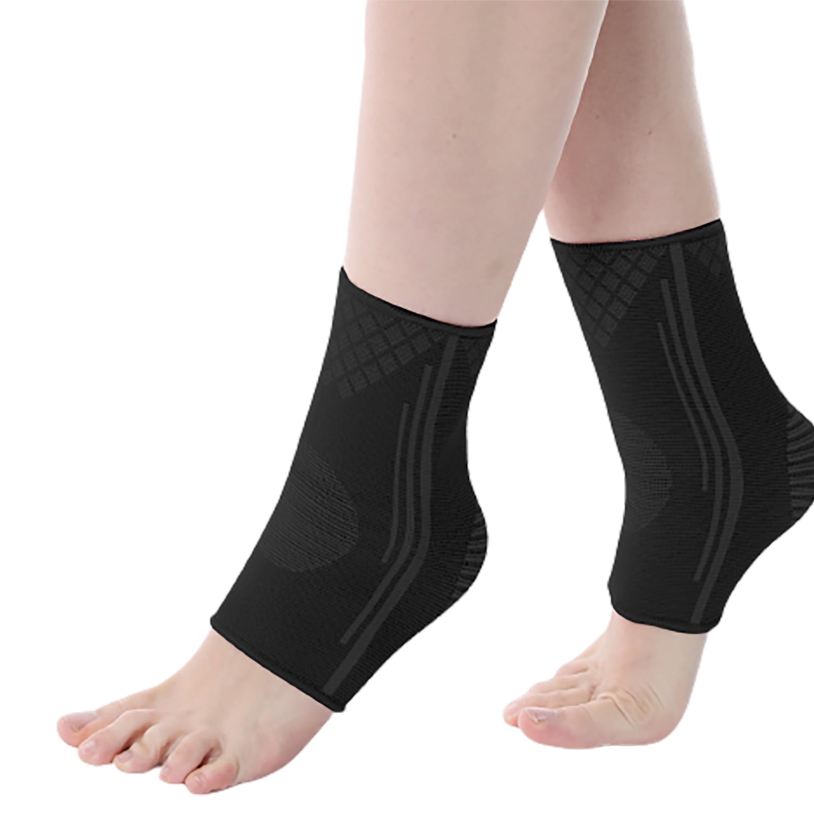 Aqyh Ankle Brace - Soft High Elasticity - Injury Prevention - Highly Supportive - Compression Ankle Sleeve - Ankle Support Stabilizer (1 Pair)