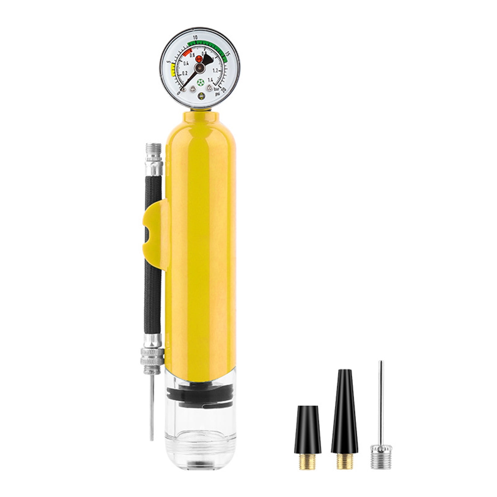 Aqyh Ball Pump with Pressure Gauge Dual Action Sports Pump with