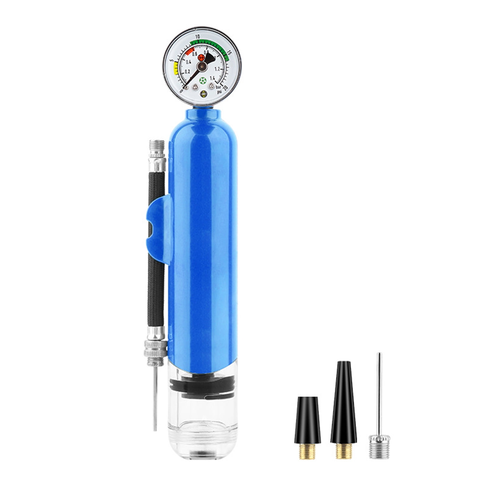 Aqyh Ball Pump with Pressure Gauge Dual Action Sports Pump with