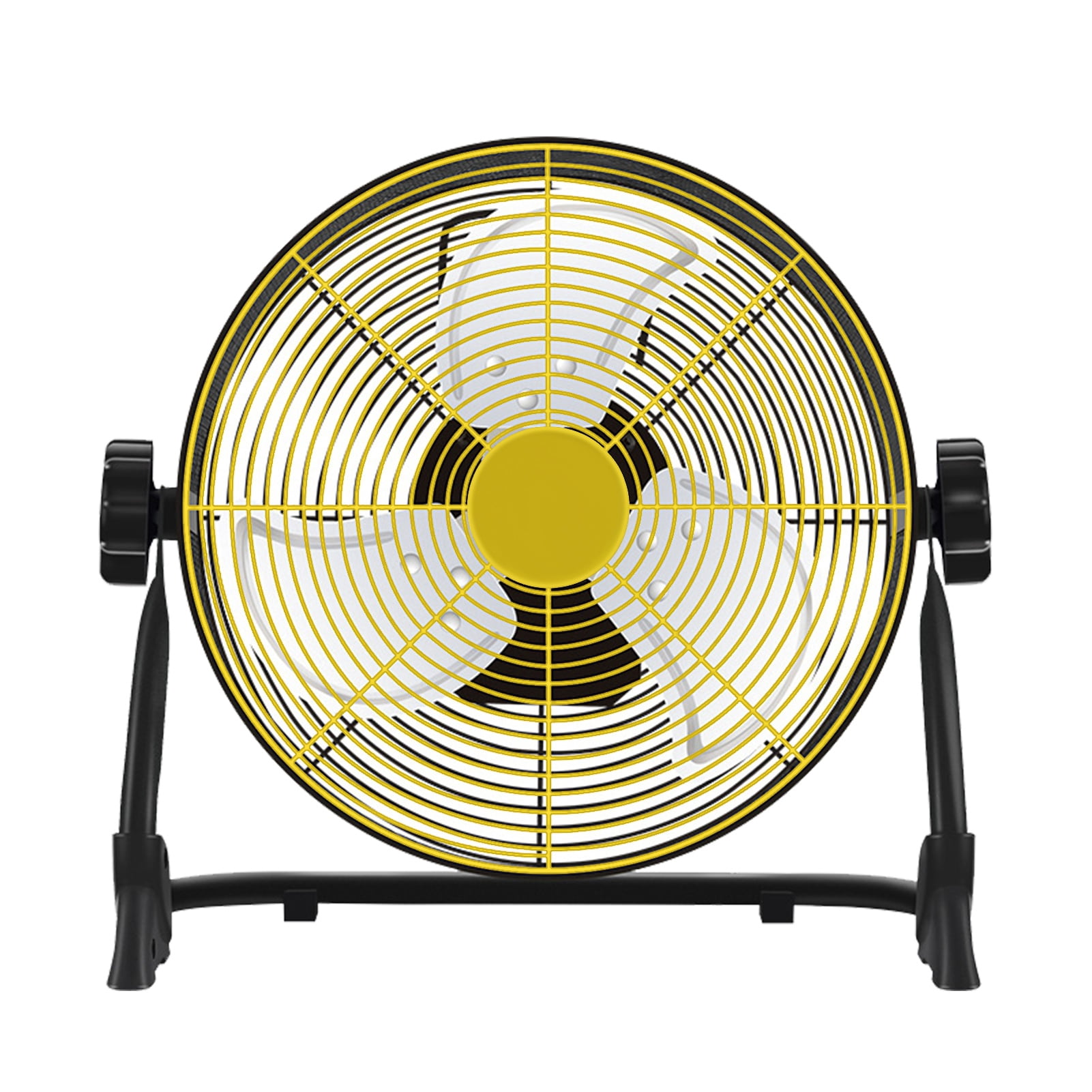 Aqyh Battery Operated Floor Fan - 12" Rechargeable Battery Powered Fan Portable Cordless Fan for Camping Travel Patio Tent Indoor Outdoor Fan 360 Degree Manual Tilt 12 Speed