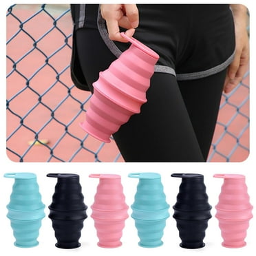 Aqyh Collapsible Water Bottle - 500ML - BPA-Free Leak Resistant - Portable Travel Hiking Sports Kettle