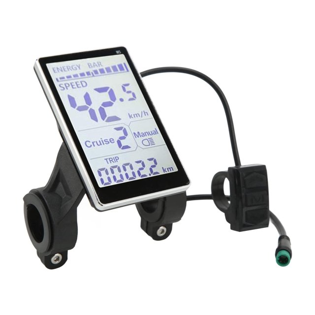 Aqyh Electric Ebike Display 5 Pin, 24V 36V 48V 60V Bike Odometer