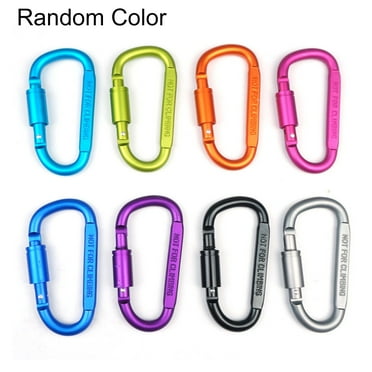 Aqyh Heavy-Duty Carabiner - Indeformable Quick Lock Clip - Wear-resistant Strong Load Bearing D-shaped Climbing Safety Belt Carabiner for Outdoor